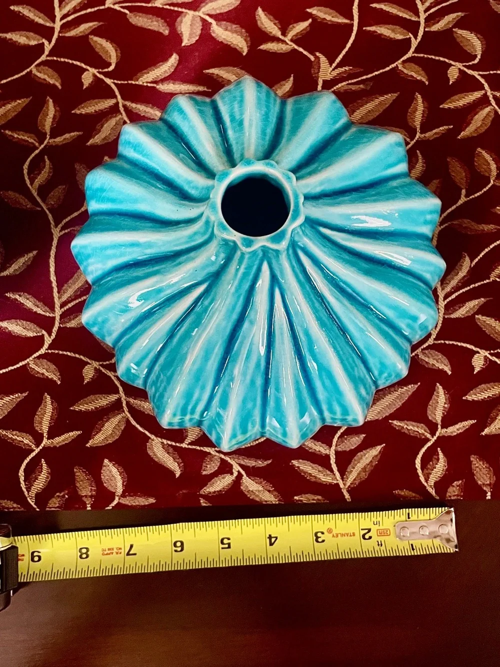 ♥️ Turquoise Ceramic Decorative vase, smaller size